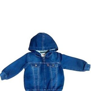 Levi’s Baby Hooded Jean Jacket with zipper